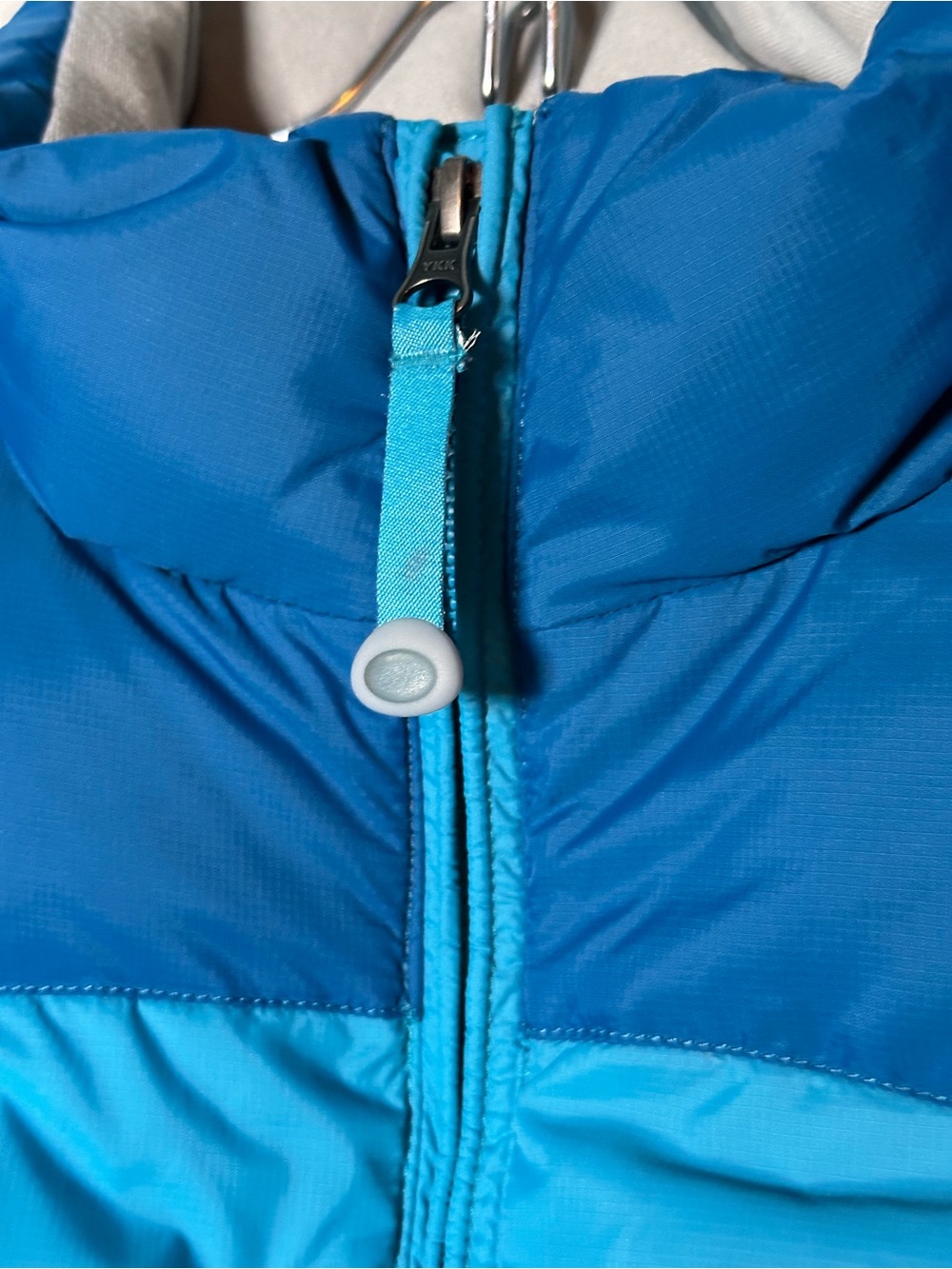 L.L. Bean // Goose Down Puffer Vest Women’s XL Blue Lightweight Full Zip - Picture 6 of 8